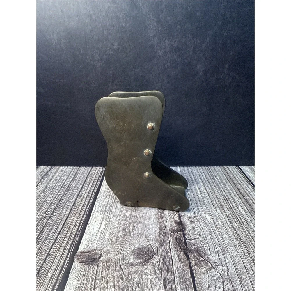 Brass Boot Napkin Or Mail Holder